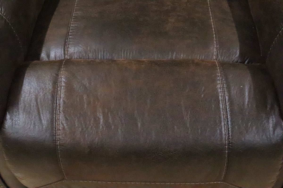 GMDK484○ ASHLEY アメリカ 輸入家具 シングルソファ ファブリック 1人掛けリクライナー 定価約11万円 展示品