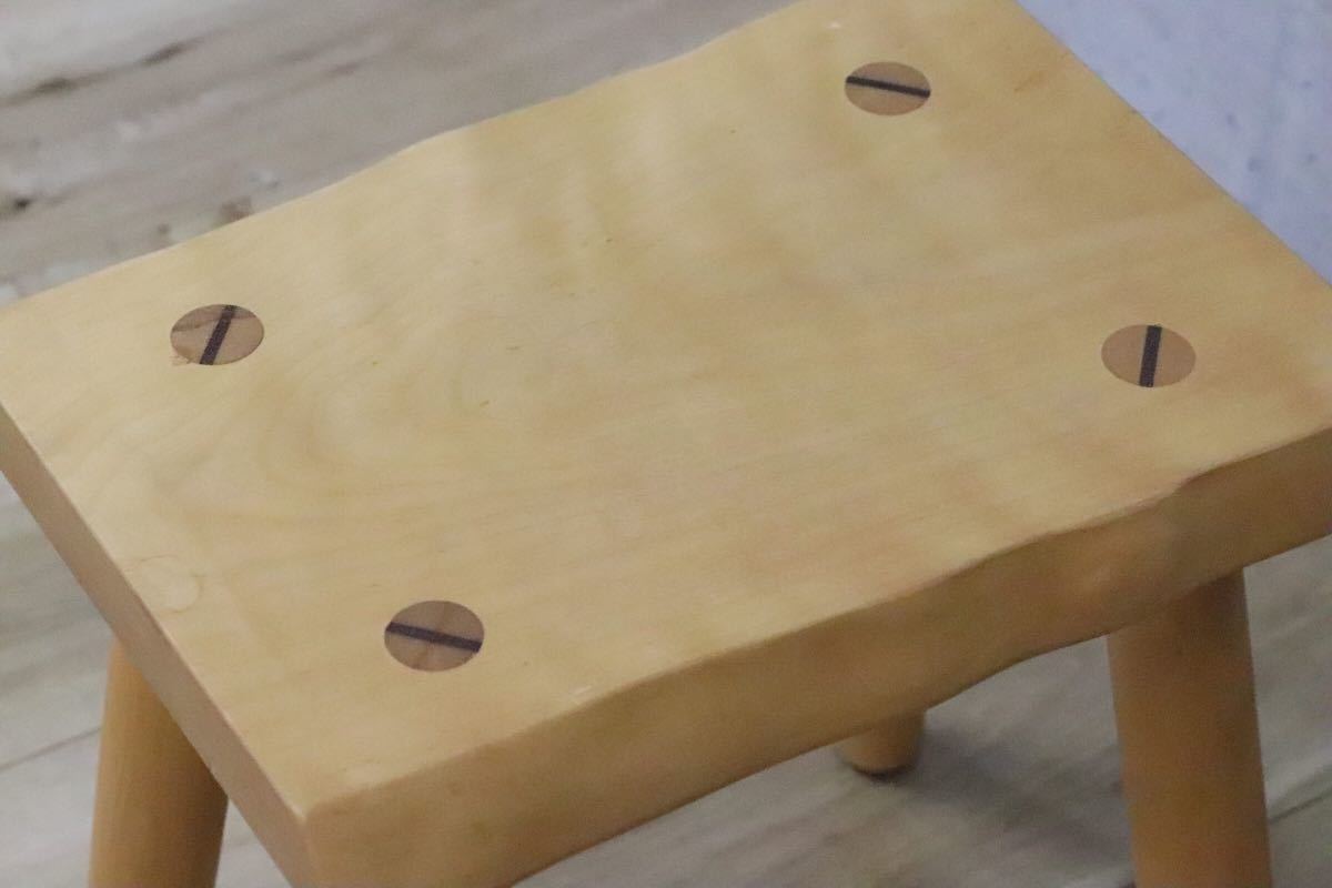 GMDH206A○ アトリエ木馬 / ATELIER MOKUBA 栃無垢材 橡 スツール 椅子