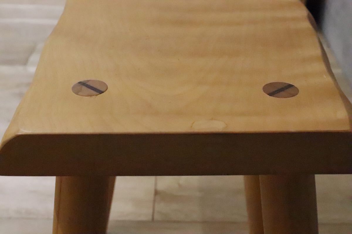 GMDH206A○ アトリエ木馬 / ATELIER MOKUBA 栃無垢材 橡 スツール 椅子