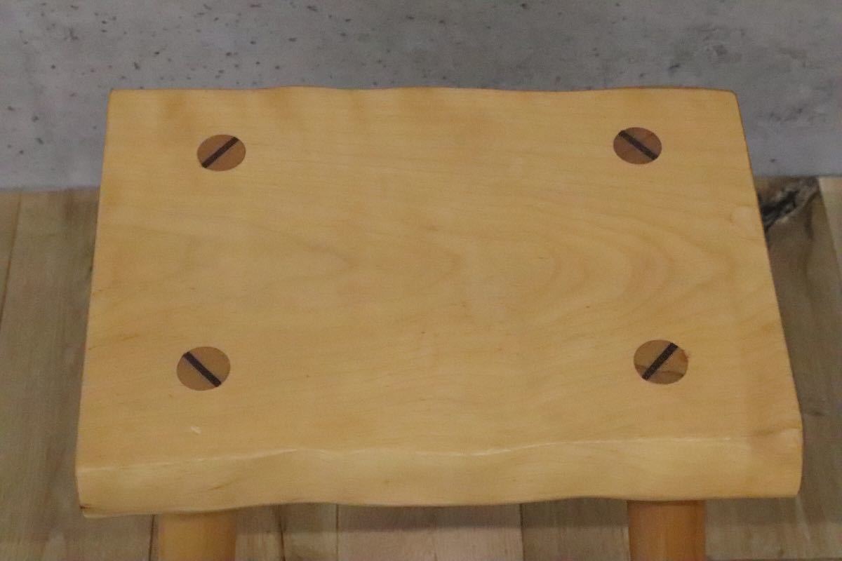 GMDH206A○ アトリエ木馬 / ATELIER MOKUBA 栃無垢材 橡 スツール 椅子