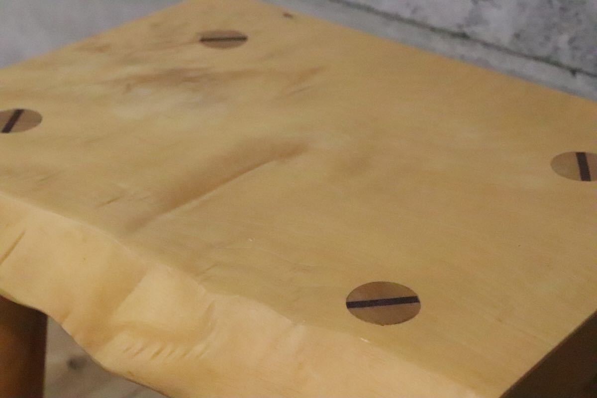 GMDH206C○ アトリエ木馬 / ATELIER MOKUBA 栃無垢材 橡 スツール 椅子