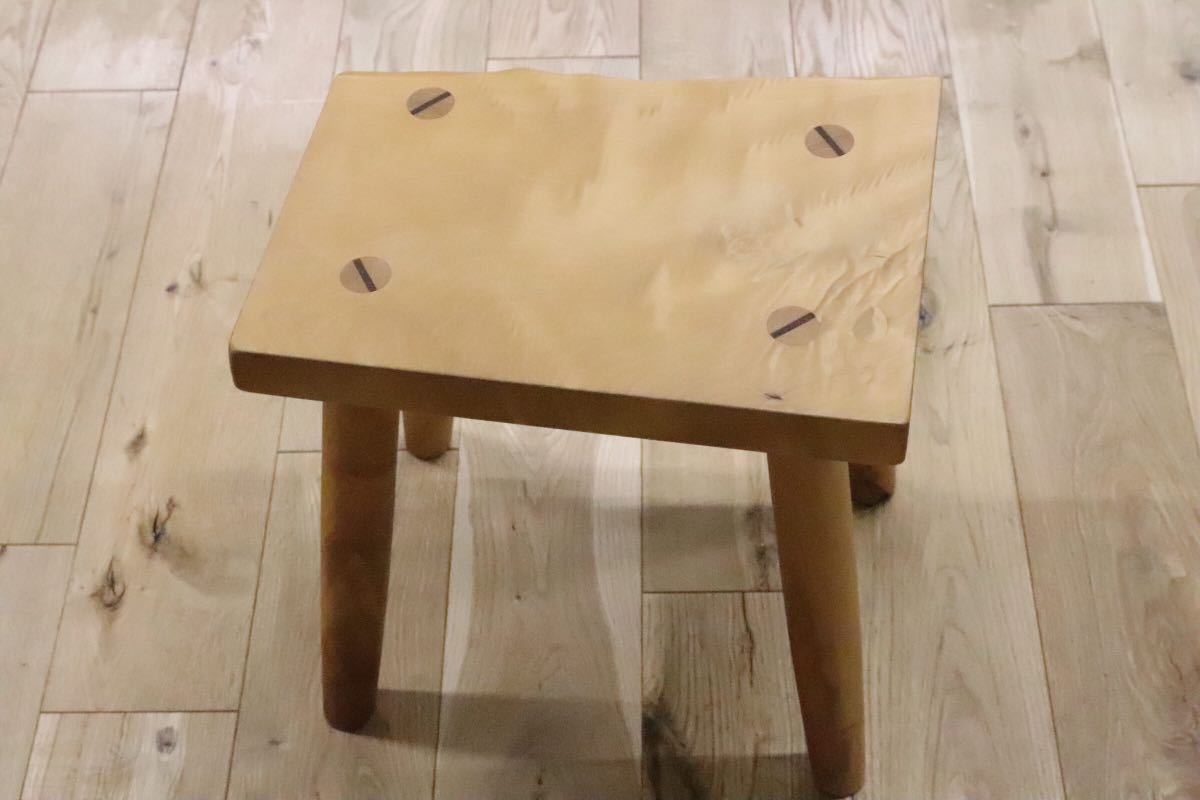 GMDH206C○ アトリエ木馬 / ATELIER MOKUBA 栃無垢材 橡 スツール 椅子