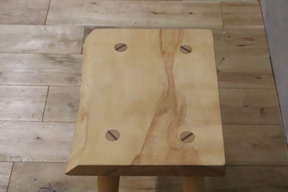 GMDH206D○ アトリエ木馬 / ATELIER MOKUBA 栃無垢材 橡 スツール 椅子