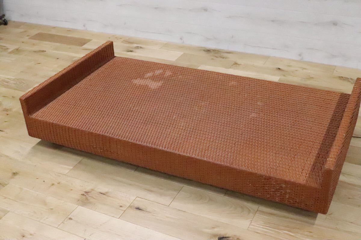 GMDK521○ arflex / アルフレックス A Teble a テーブル リビング ーテーブル ガラス×水牛革 定価約30万 イタリア モダン