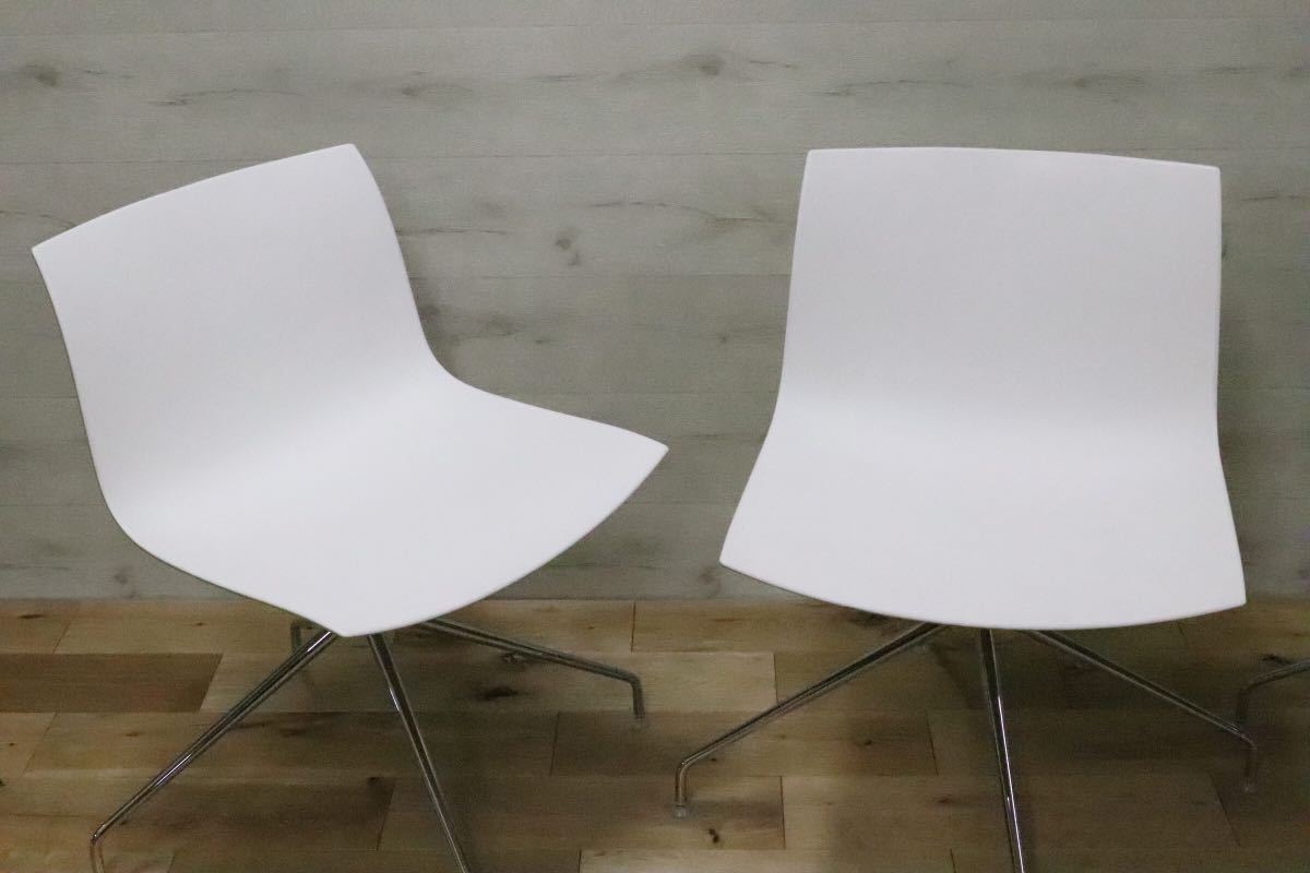 GMEH27A○arper / アルペール カティファ46 回転チェア 4脚セット ACTUS取扱い デザイナーズ ラウンジチェア イタリア モダン 定価約32万