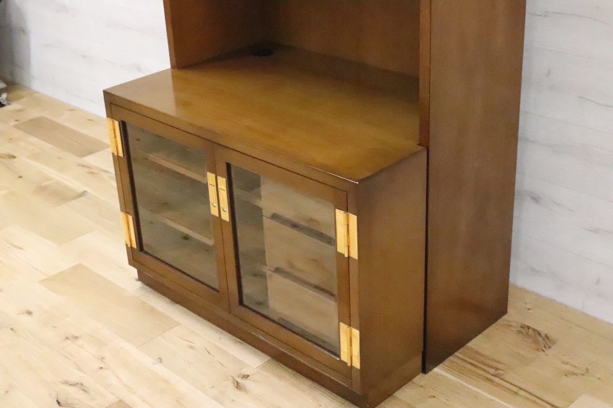 GMEN28○domani / ドマーニ Morganton モーガントン キャビネット 飾り棚 リビングボード ライトコニャック カリモク最高峰シリーズ