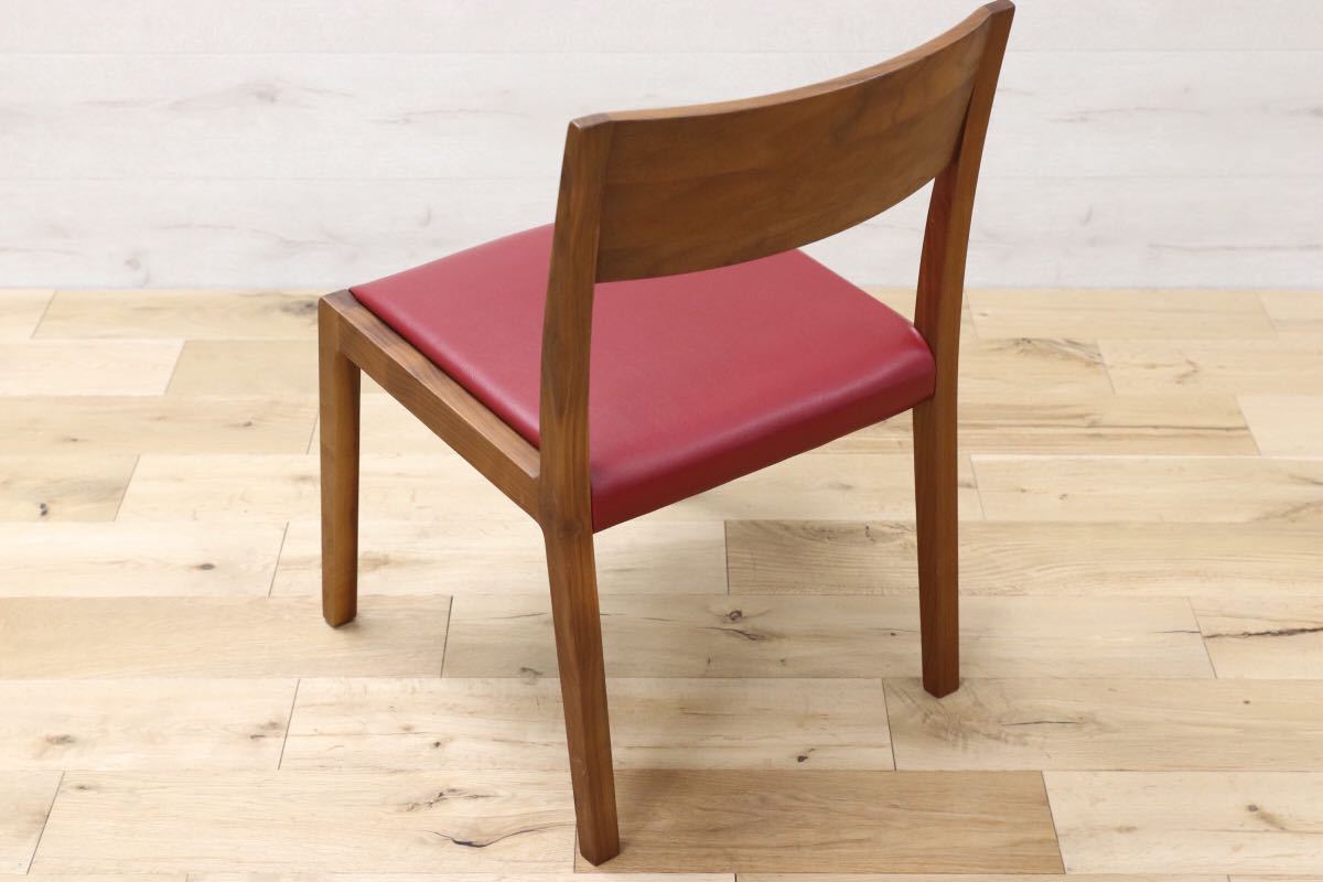 GMBH406○finger marks フィンガーマークス 展示品 ウォールナット材 ダイニングチェア 北欧 モダン スタイル 定価約5万