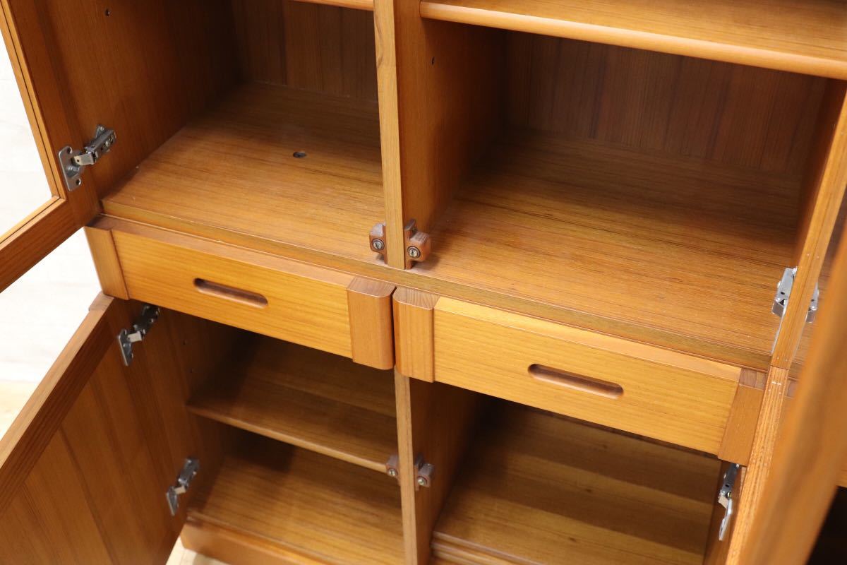 GMET77○TEAKWOOD TOTAL FURNITURE / LIME-LIGHT FUKAZAWA WOOD WORKING 書棚 本棚 飾り棚 チーク材 北欧スタイル ビンテージ 家具