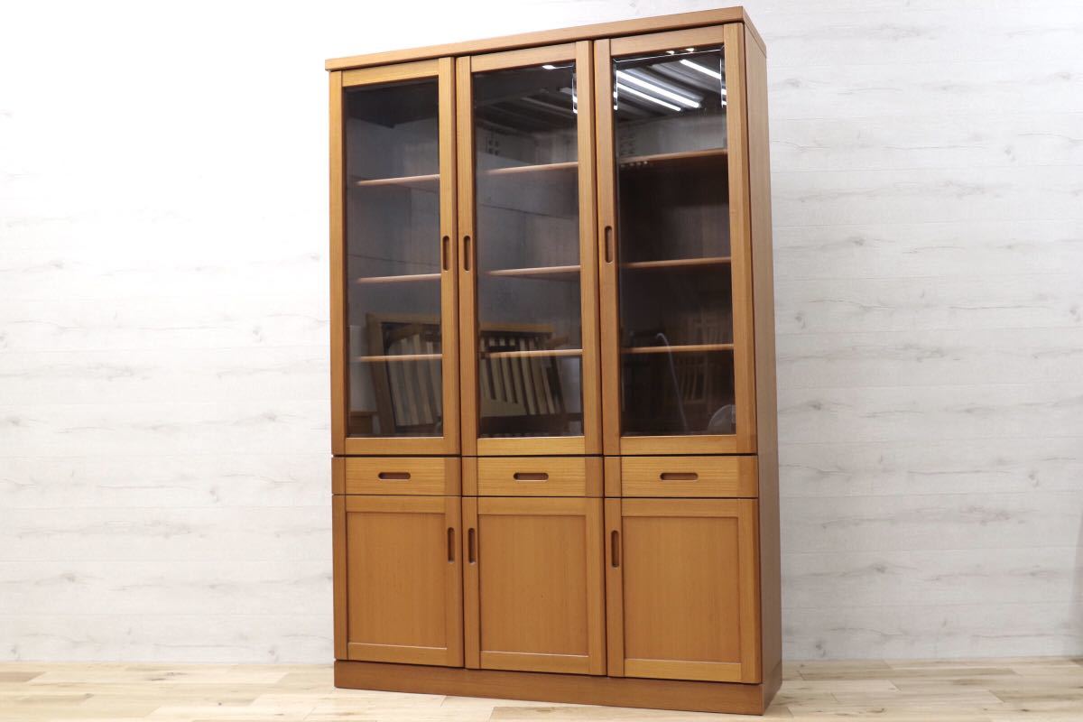 GMET77○TEAKWOOD TOTAL FURNITURE / LIME-LIGHT FUKAZAWA WOOD WORKING 書棚 本棚 飾り棚 チーク材 北欧スタイル ビンテージ 家具