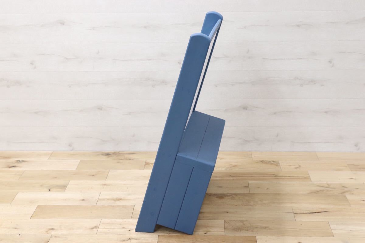 GMEK179○ハンドメイド シャビーシック マガジンラック 本棚 ハンドペイント ラック 棚 シェルフ