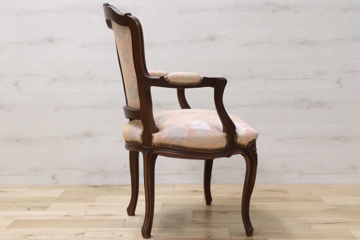 GMEH73○domani / ドマーニ Louis XV アームチェア 定価約25万 karimoku カリモク最高峰 展示品