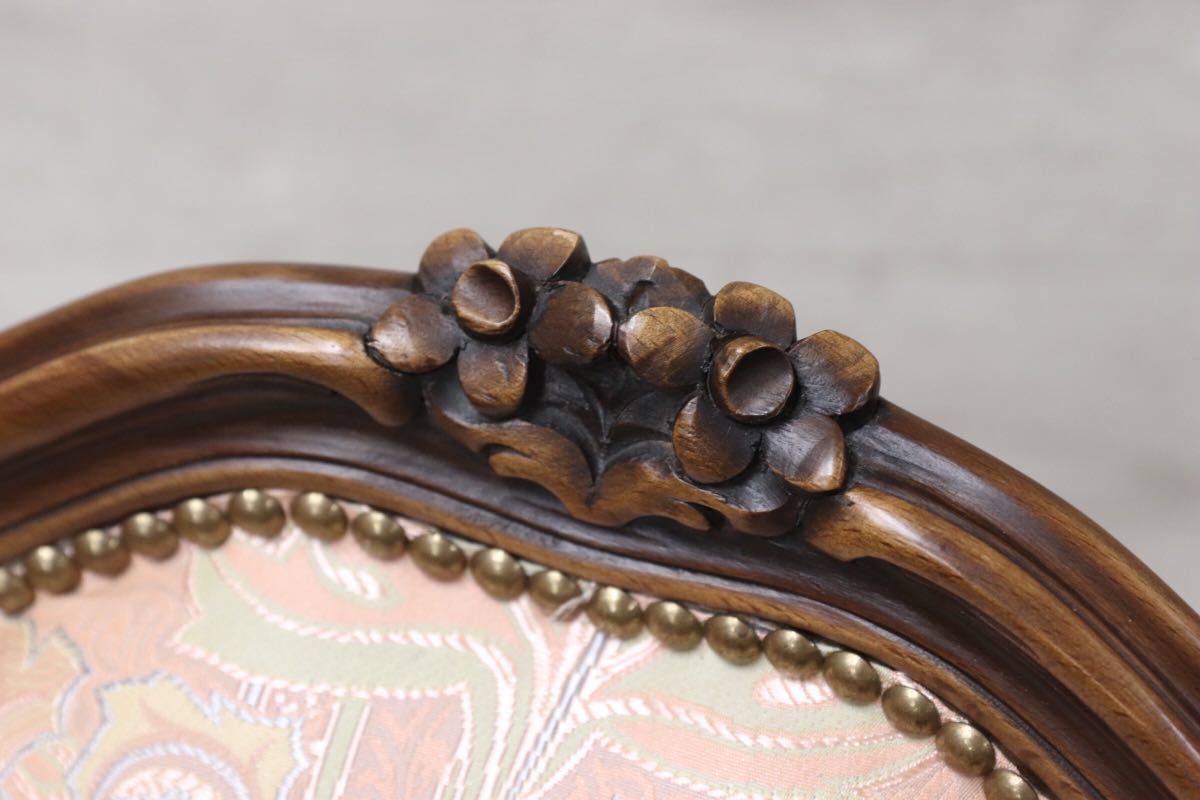 GMEH73○domani / ドマーニ Louis XV アームチェア 定価約25万 karimoku カリモク最高峰 展示品