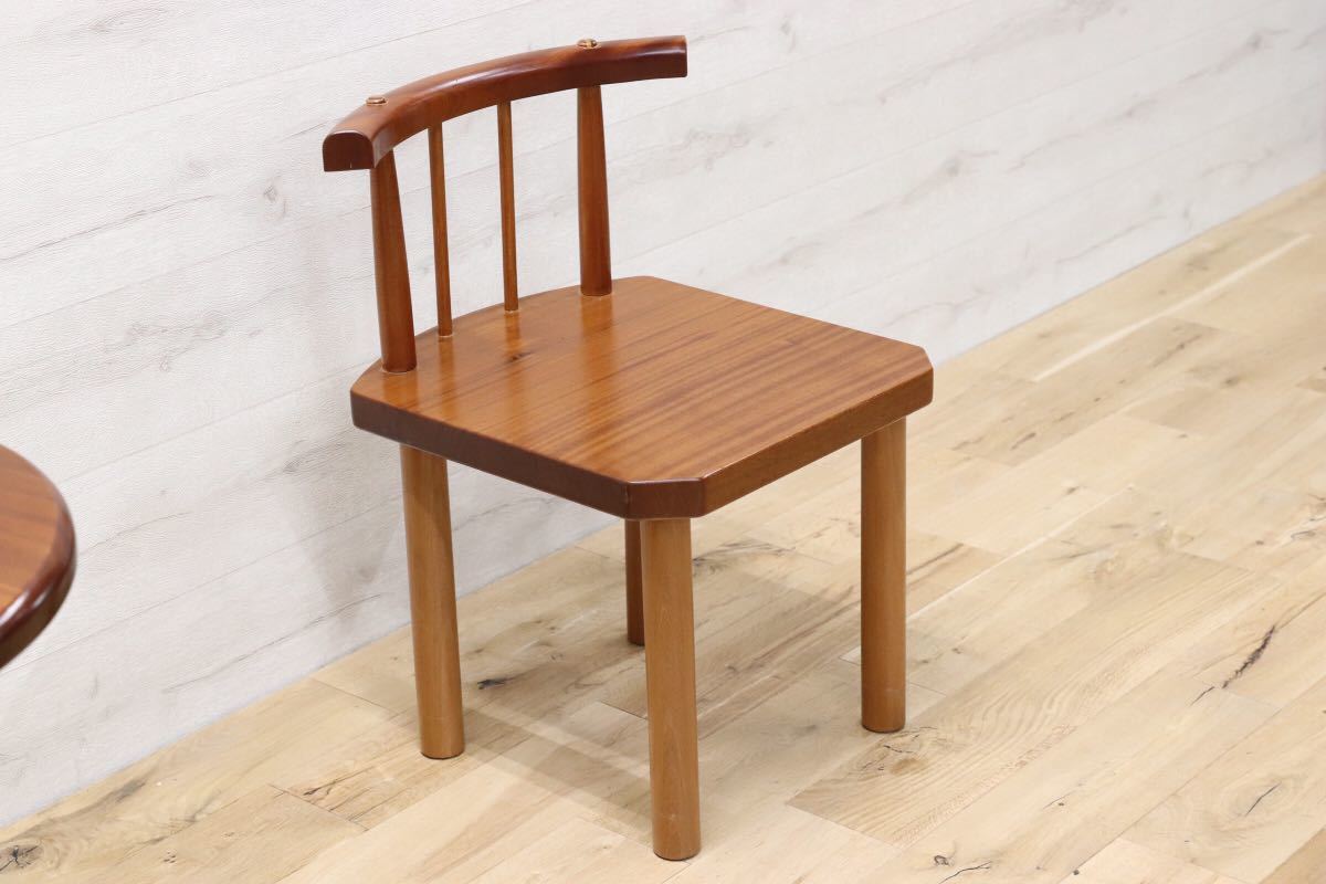 GMEK237○無垢材 ダイニングチェア 椅子 カントリー カフェ スタイル 工房 作品