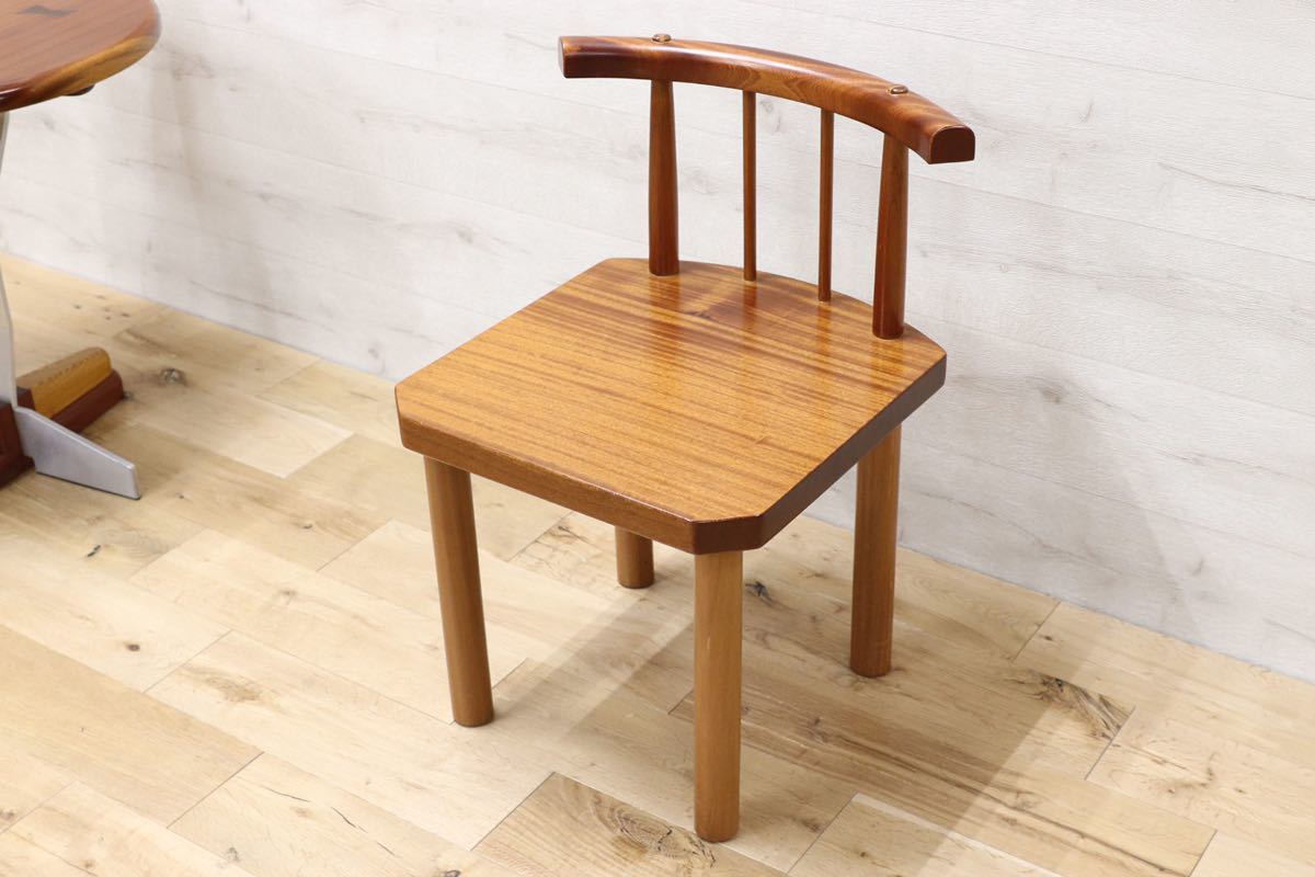GMEK237○無垢材 ダイニングチェア 椅子 カントリー カフェ スタイル 工房 作品