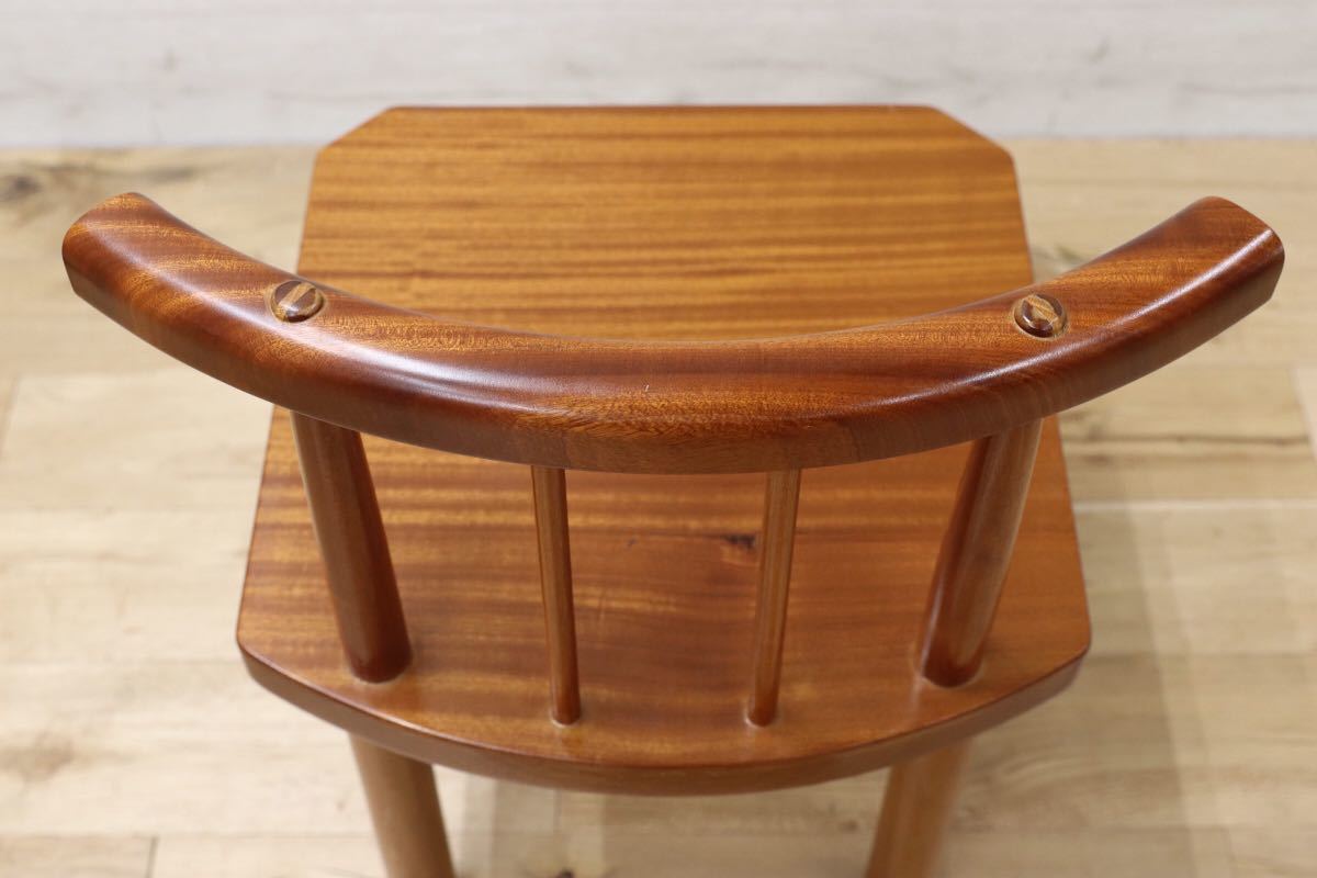 GMEK237○無垢材 ダイニングチェア 椅子 カントリー カフェ スタイル 工房 作品