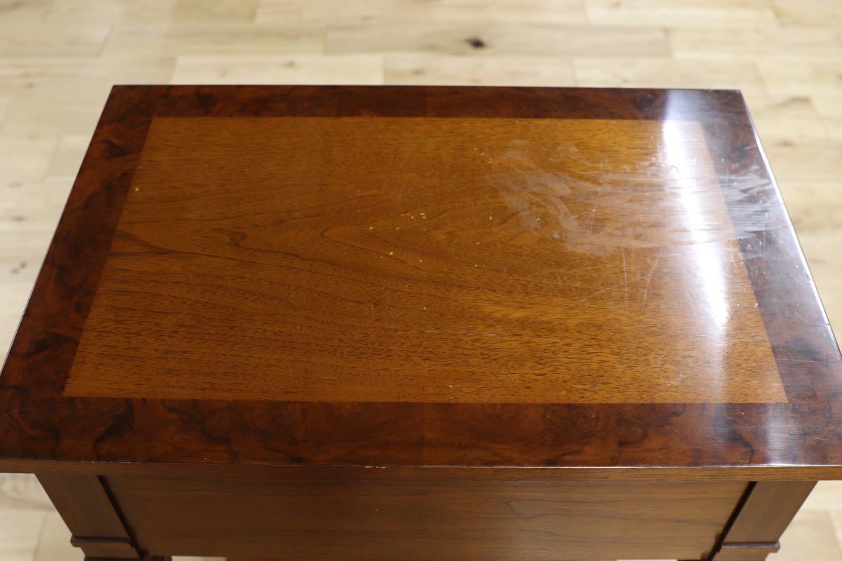 GMET114○DREXEL HERITAGE / ドレクセルヘリテイジ Francesca フランチェスカ サイドテーブル エンドテーブル 花台 飾り台 定価27万