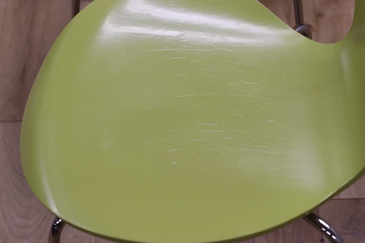 GMEH78○Fritz Hansen フリッツ ハンセン セブンチェア 4脚セット ライム 廃番カラー 北欧 デンマーク アルネヤコブセン 定価31.5万