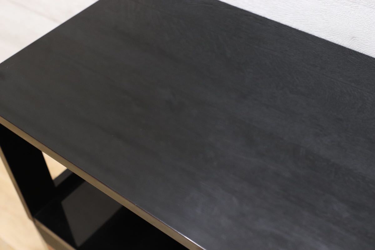 GMEK263○松山家具 最高級 茶棚 サイドボード 飾り棚 煎茶道具 和室 座敷 キャビネット 漆塗り 希少