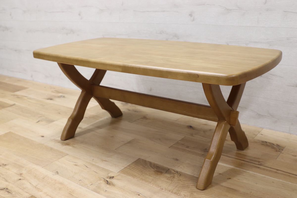 GMEN47○Chitano / チターノ karimoku カリモク センターテーブル リビングテーブル 木製 ナチュラル 検)カフェ ルスティック