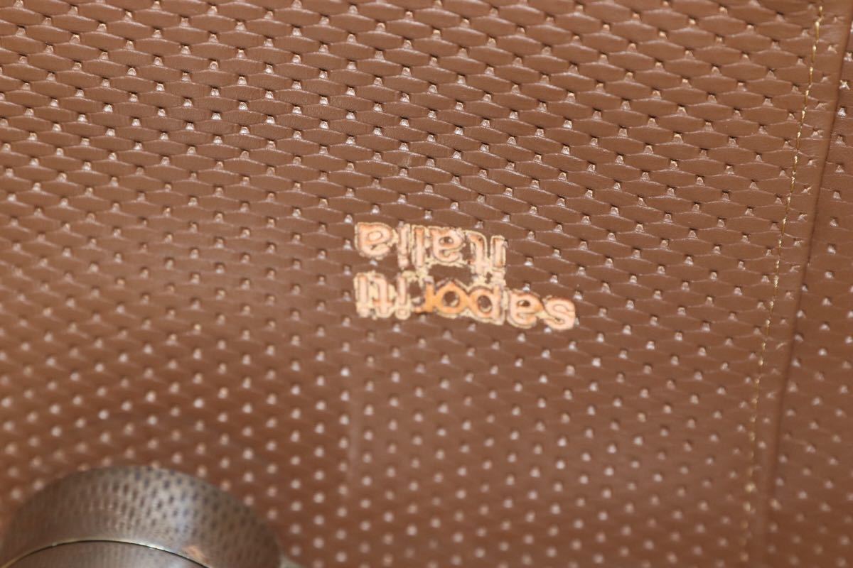 GMEK259D○Saporiti Italia / サポリティ イタリア 回転式 レザーチェア 高級 モダン 希少 ヴィンテージ 椅子 アームチェア