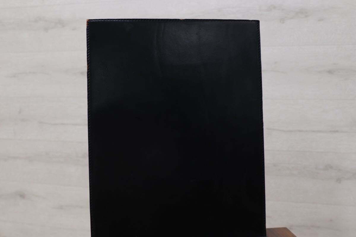 GMEK272A○イタリア製 ダイニングチェア 椅子 2脚セット ビンテージ ウッド×レザー