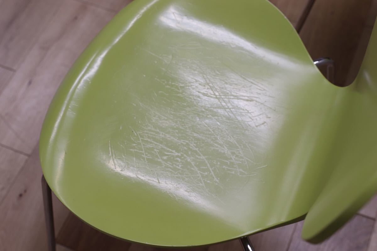 GMEH97○Fritz Hansen フリッツ ハンセン セブンチェア 3脚セット ライム 廃番カラー 北欧 デンマーク アルネヤコブセン 定価23.6万