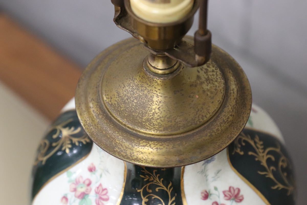 GMEH116B○DREXEL HERITAGE / ドレクセルヘリテイジ アンティーク テーブルランプ 照明 卓上ランプ 陶器 希少