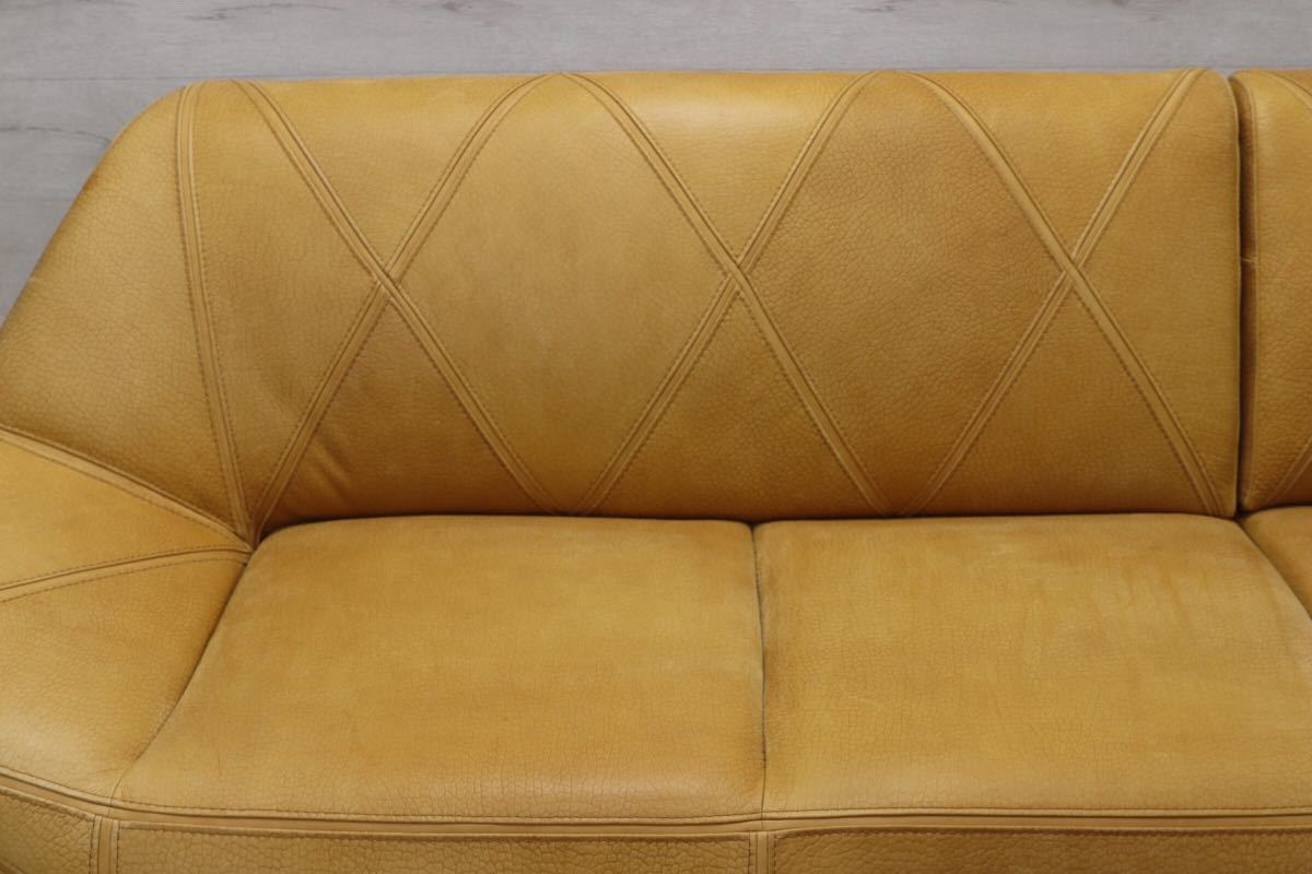 GMEN95○KELVIN GIORMANI / ケルビンジョルマーニ 総本革 最高級 カウチソファ 定価約60万