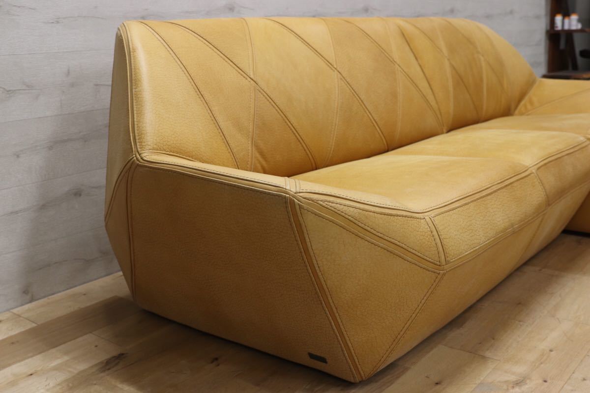 GMEN95○KELVIN GIORMANI / ケルビンジョルマーニ 総本革 最高級 カウチソファ 定価約60万