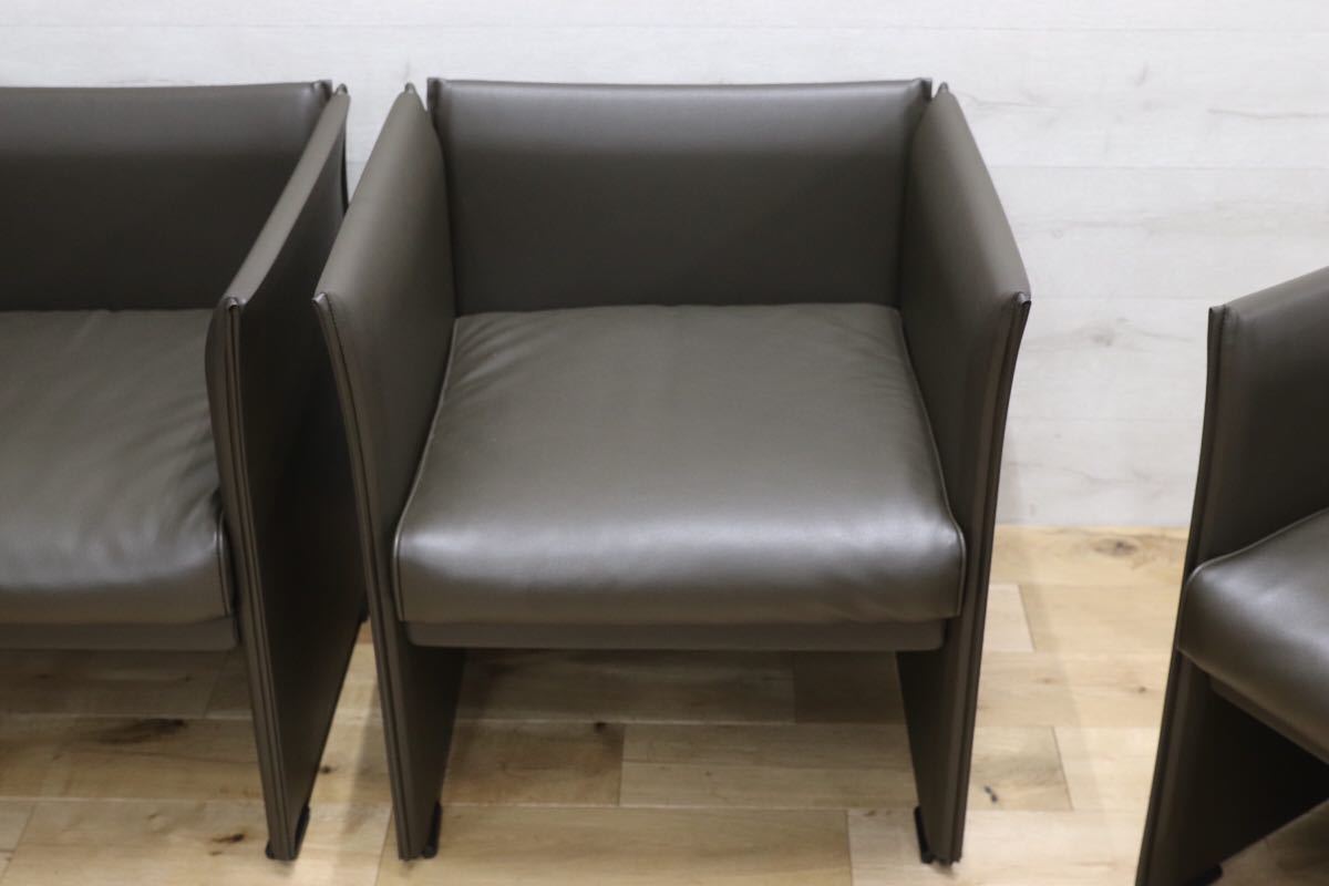 GMEH129○Cassina / カッシーナ WISKEY ウィスキーソファ 3点セット Mario Bellini マリオ・ベリーニ イタリアモダン 定価約118万 展示品
