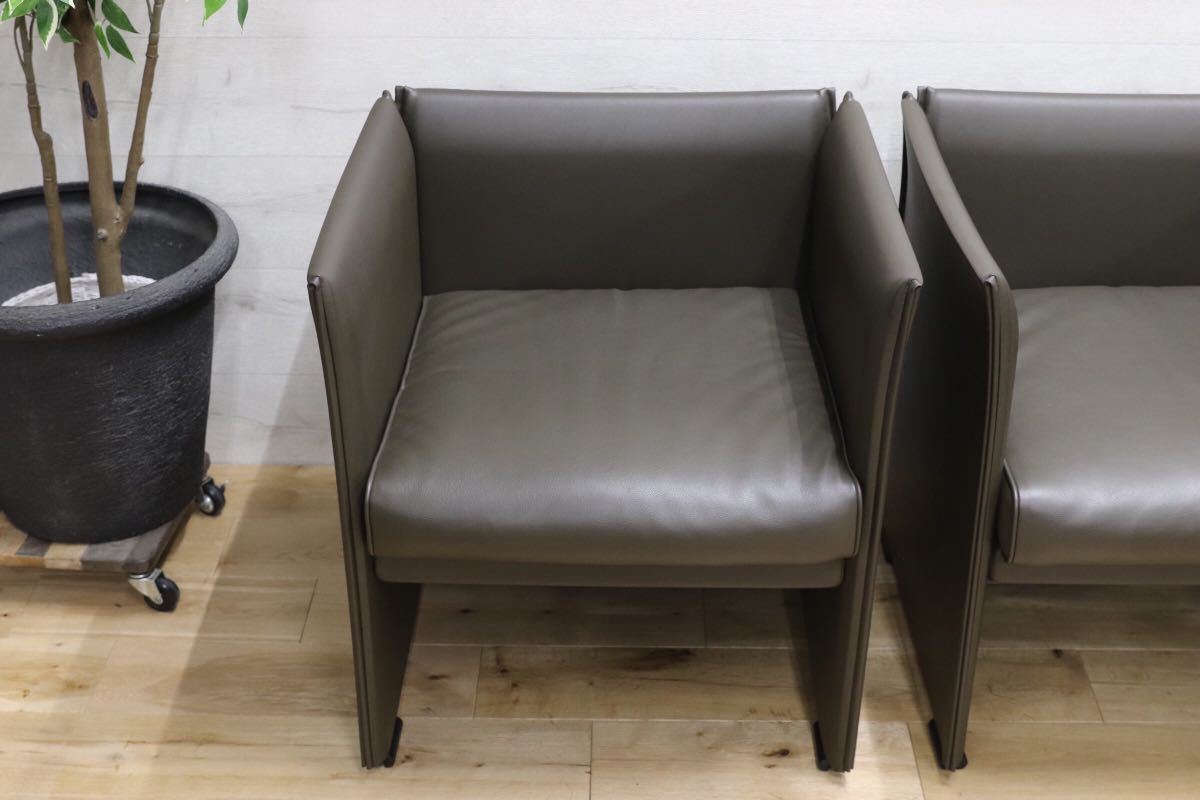 GMEH129○Cassina / カッシーナ WISKEY ウィスキーソファ 3点セット Mario Bellini マリオ・ベリーニ イタリアモダン 定価約118万 展示品