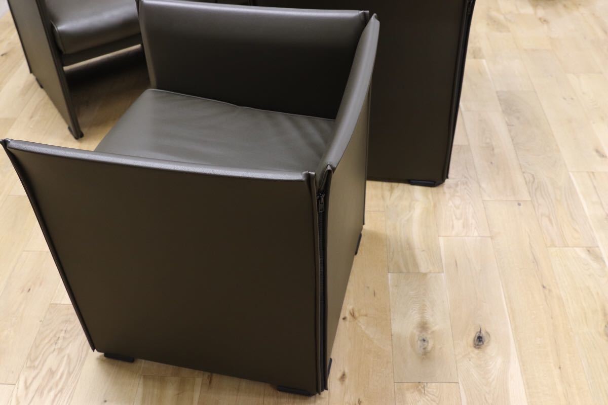 GMEH129○Cassina / カッシーナ WISKEY ウィスキーソファ 3点セット Mario Bellini マリオ・ベリーニ イタリアモダン 定価約118万 展示品