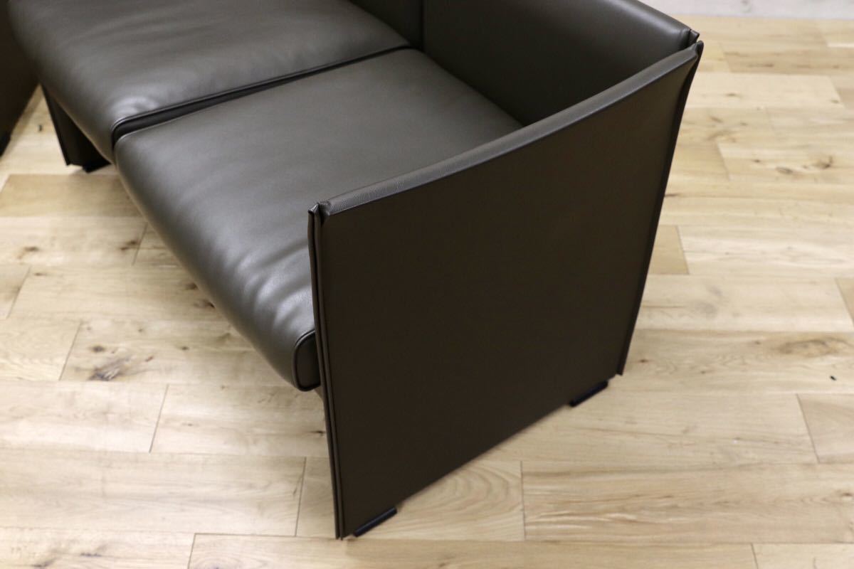 GMEH129○Cassina / カッシーナ WISKEY ウィスキーソファ 3点セット Mario Bellini マリオ・ベリーニ イタリアモダン 定価約118万 展示品