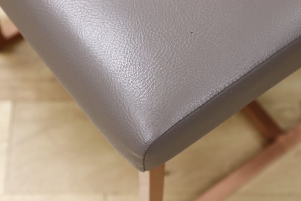 GMEK437○IDC大塚家具 ダイニングチェア 椅子 2脚セット 合皮 レザー スチール インダストリアル デザイナーズ