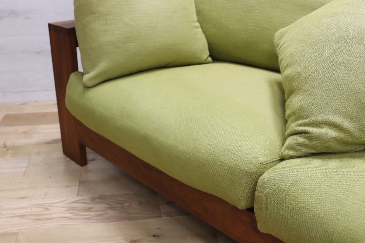 GMEH162○TAKUMI SOFA / 匠ソファ ウォールナット 無垢材 2.5人掛けソファ 約45万 検)マスターウォール ACTSC IDC大塚家具