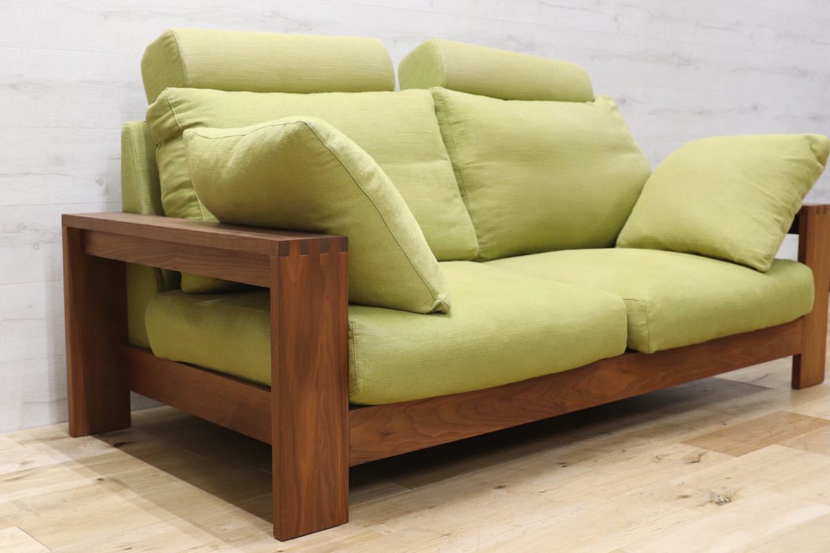 GMEH162○TAKUMI SOFA / 匠ソファ ウォールナット 無垢材 2.5人掛けソファ 約45万 検)マスターウォール ACTSC IDC大塚家具