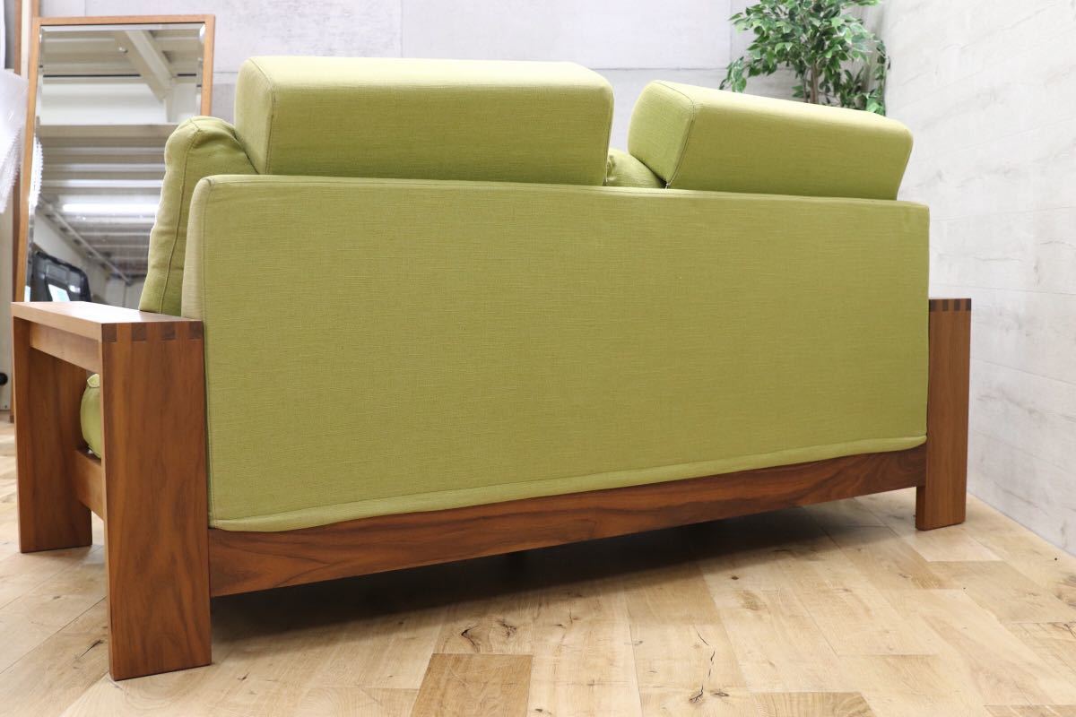 GMEH162○TAKUMI SOFA / 匠ソファ ウォールナット 無垢材 2.5人掛けソファ 約45万 検)マスターウォール ACTSC IDC大塚家具