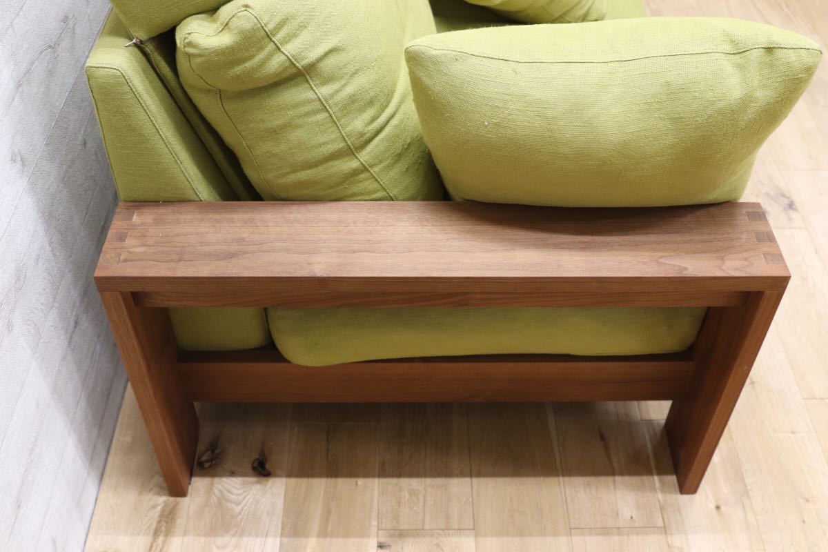 GMEH162○TAKUMI SOFA / 匠ソファ ウォールナット 無垢材 2.5人掛けソファ 約45万 検)マスターウォール ACTSC IDC大塚家具