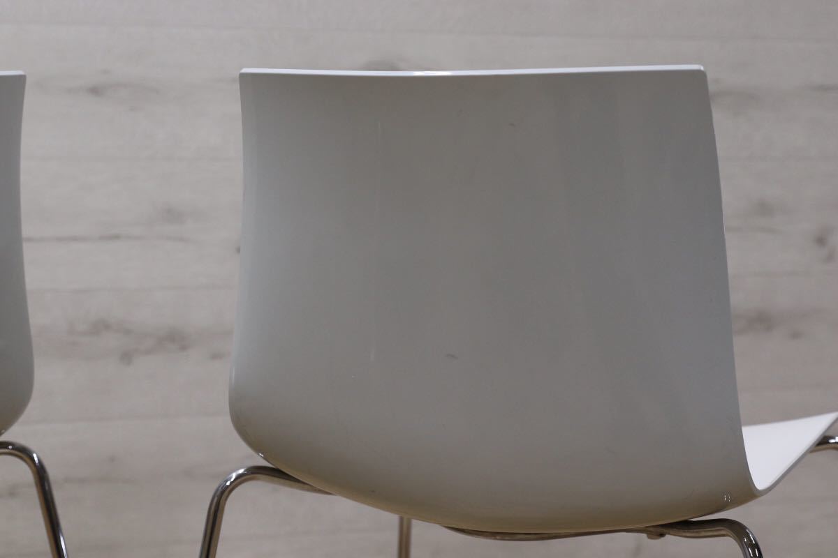 GMEH176○arper Catifa / アルペール スタッキングチェア 白 ホワイト 2脚セット イタリア モダン デザイナーズ