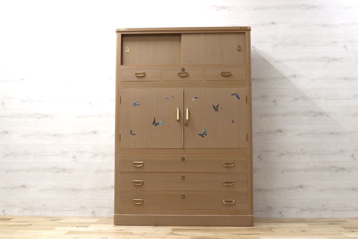 GMEK506○松創 桐箪笥 伝統工芸品 衣装タンス 整理箪笥 和箪笥 IDC大塚  