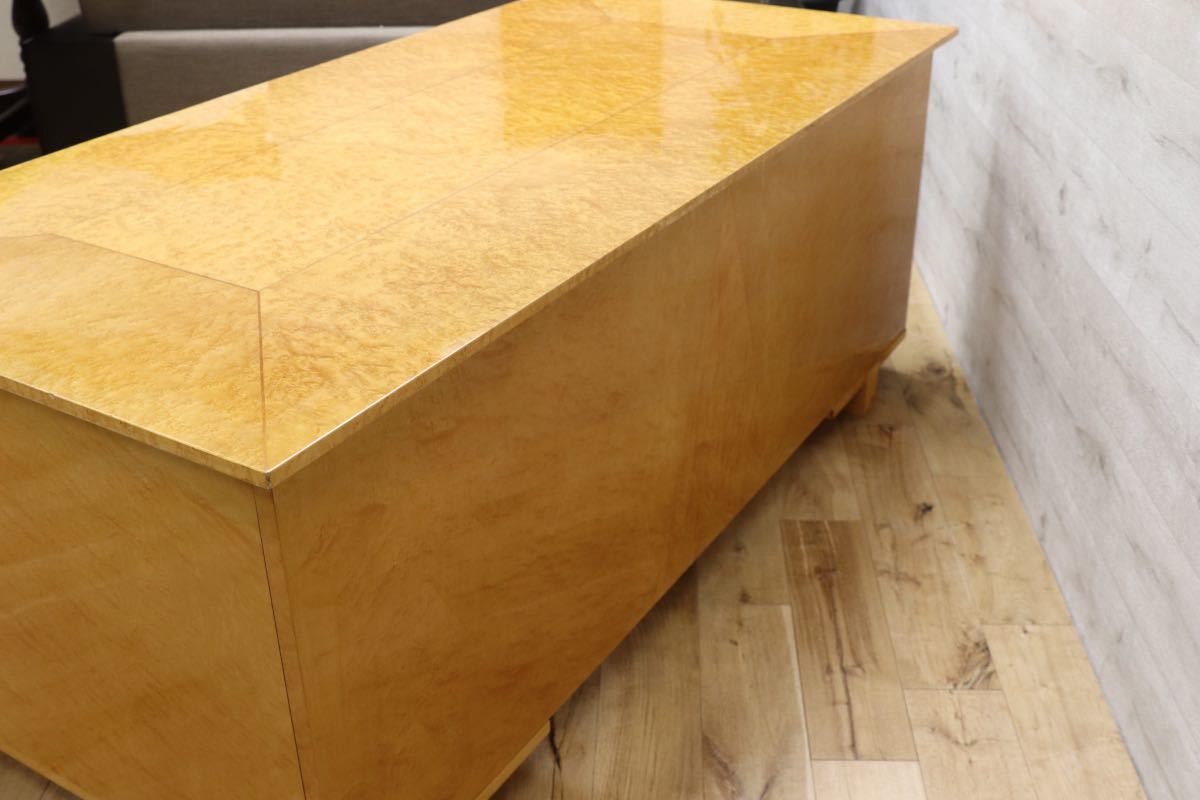 GMEK529○IDC大塚家具 スプレンダー バーズアイメープル 両袖机 書斎机 学習机 最高級 エグゼクティブデスク 定価約73万