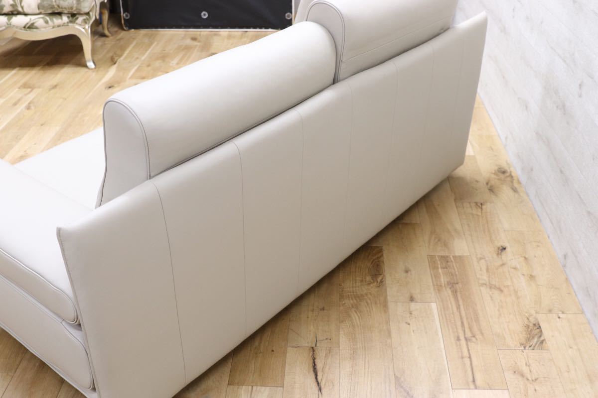 GMEH210○ROLF BENZ(ロルフベンツ)ラブソファ革 IDC大塚家具 Mathias Hoffmann 定価約140万 展示未使用品