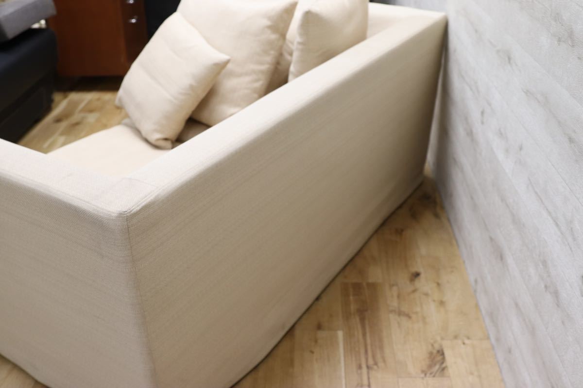 GMEK624○ACTUS / アクタス 2人掛けソファ ラブソファ ベージュ ファブリック 長椅子