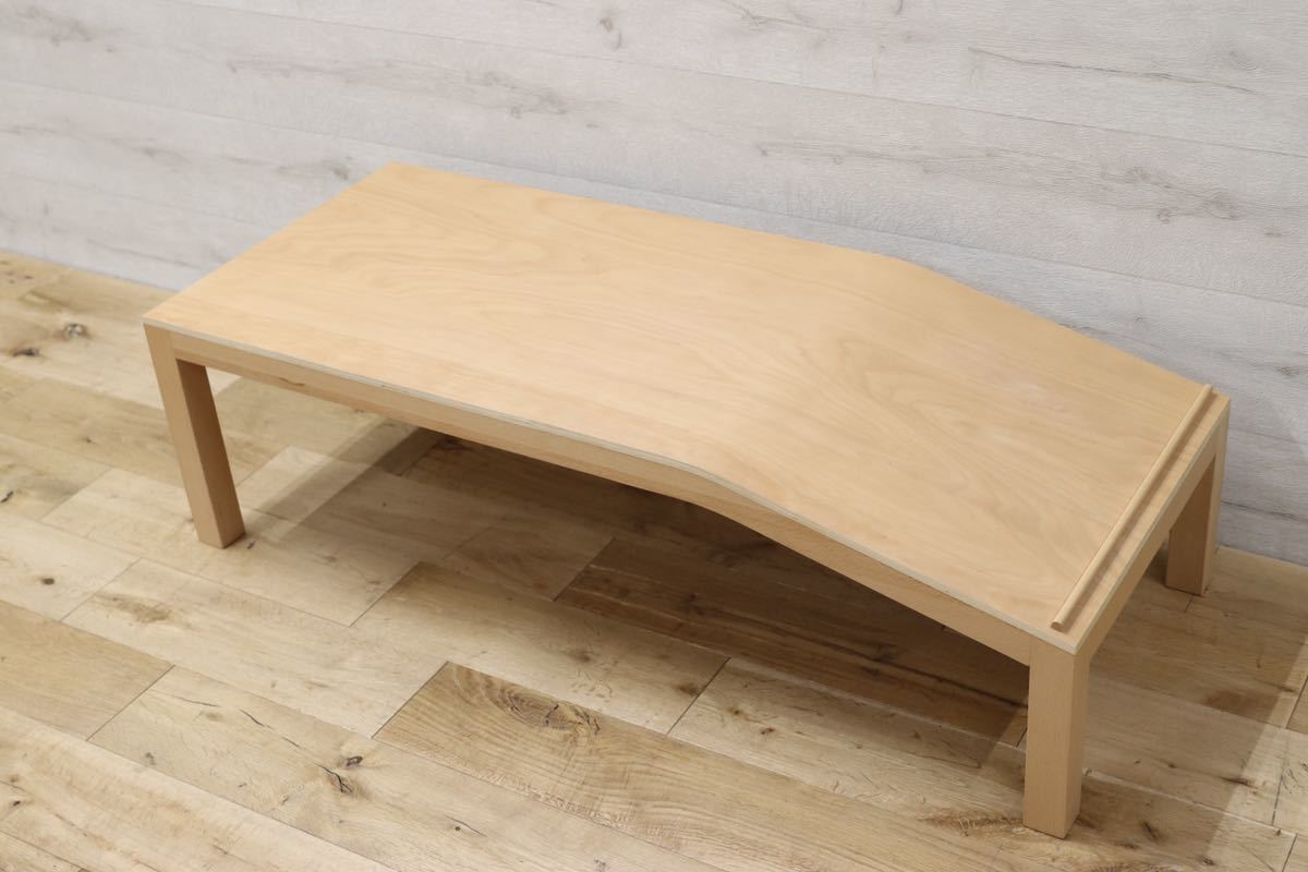 GMEK589○ACTUS / アクタス ehon naname table センターテーブル リビングテーブル ブナ材 北欧スタイル 定価約5万 展示品