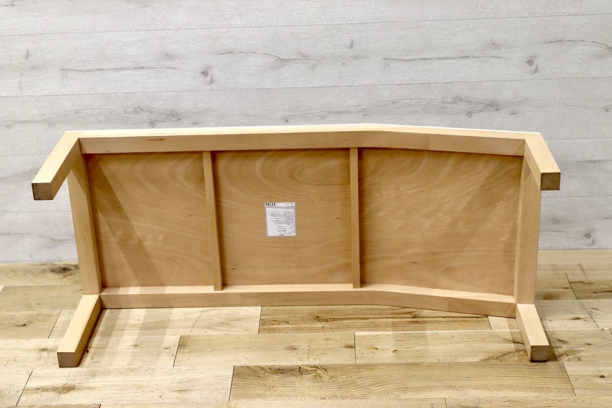 GMEK589○ACTUS / アクタス ehon naname table センターテーブル リビングテーブル ブナ材 北欧スタイル 定価約5万 展示品