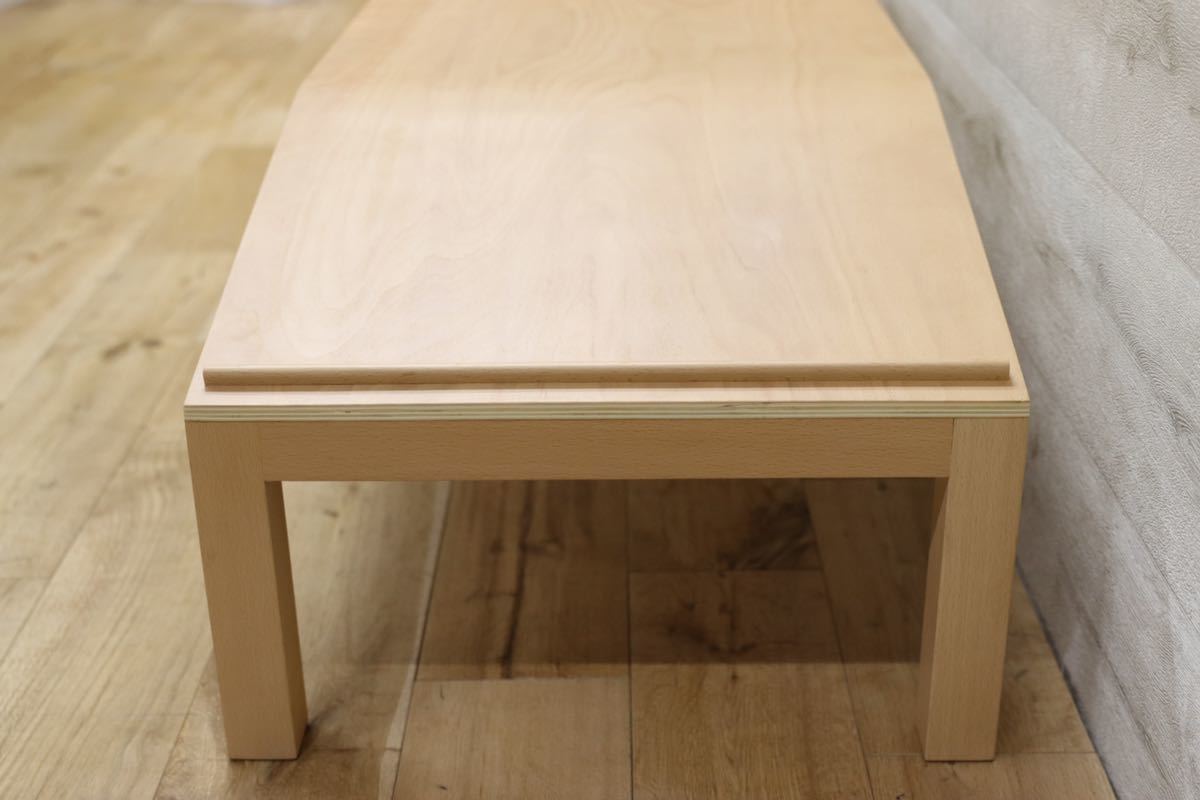 GMEK589○ACTUS / アクタス ehon naname table センターテーブル リビングテーブル ブナ材 北欧スタイル 定価約5万 展示品