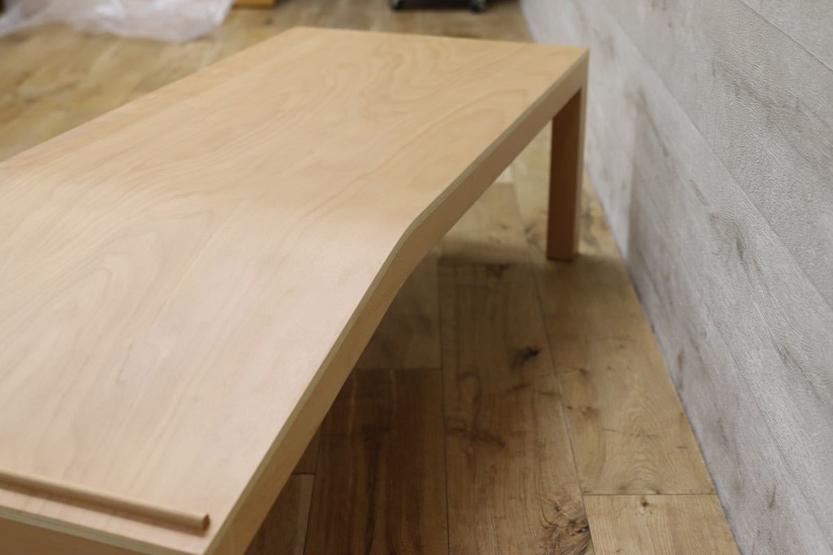 GMEK589○ACTUS / アクタス ehon naname table センターテーブル リビングテーブル ブナ材 北欧スタイル 定価約5万 展示品