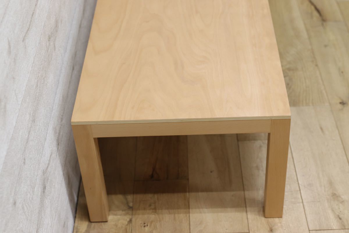 GMEK589○ACTUS / アクタス ehon naname table センターテーブル リビングテーブル ブナ材 北欧スタイル 定価約5万 展示品