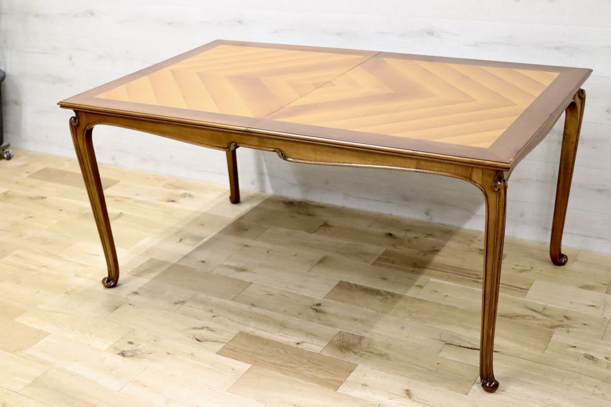 GMEK647○Medea / メデア ART41 ダイニングテーブル イタリア製 定価112万 クラシック 最高級 IDC大塚家具 アール・ヌーヴォー様式