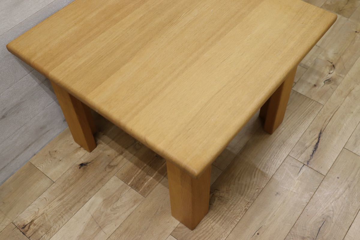 GMEH245○ナガノインテリア / NAGANO INTERIOR REAL LAND side table サイドテーブル オーク無垢材 展示品 定価約11万